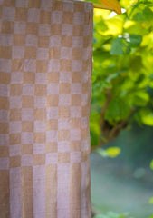 Pashmina Check Shawl D - 05D - Golden Lilac