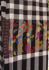 Pure Pashmina Kaani Shawl D - 55 - Black