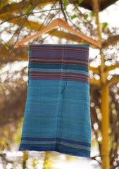 Pure Pashmina Lining Work Shawl D - 02B - Ferozi