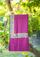 Pashmina Patch Work Shawl D - 15 - Magenta