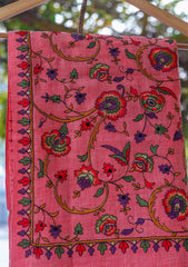 Pashmina Emboridered Shawl D - 135 - Carrot