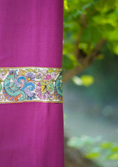 Pashmina Patch Work Shawl D - 15 - Magenta