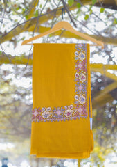 Pashmina Emboridered Shawl D - 65 - Golden