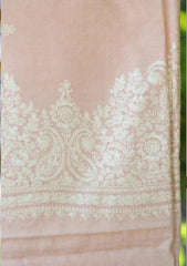 Pashmina Ari Work Shawl D - 103 - L Peach