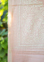 Pashmina Ari Work Shawl D - 103 - L Peach