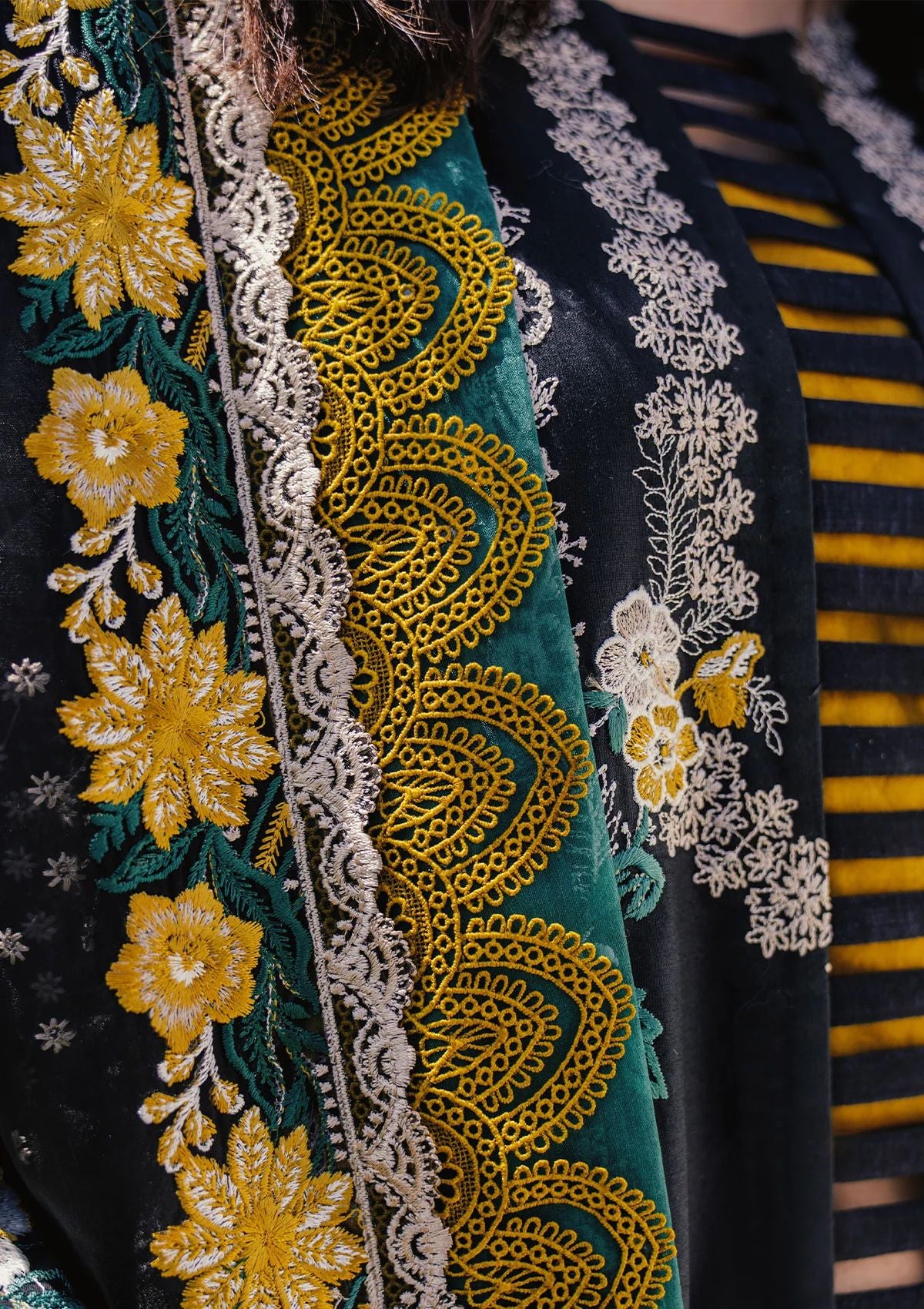 Lawn Collection - Sana Zubair - Jewels of the Meadow - SZ#08 - ONYX