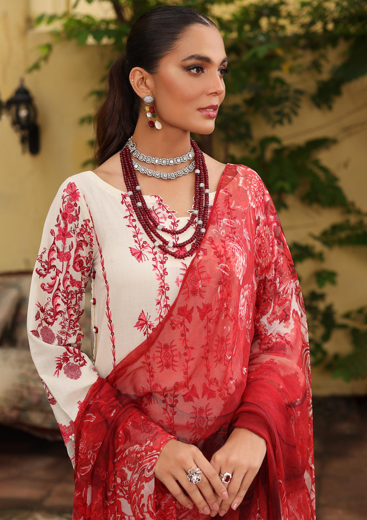 Lawn Collection - Elaf - Luxe - ELJ-05B SNOWRUBY