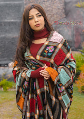 Pure Pashmina Handmade Shawl D - 2214 - Black