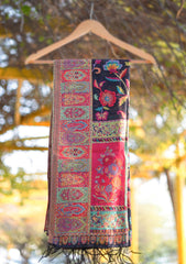 Pure Pashmina Kashmiri Work Shawl D - 24 - Multi