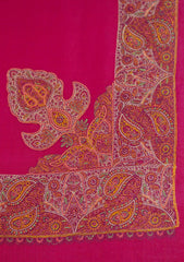 Pashmina Emboridered Shawl D - 66 - Maroon