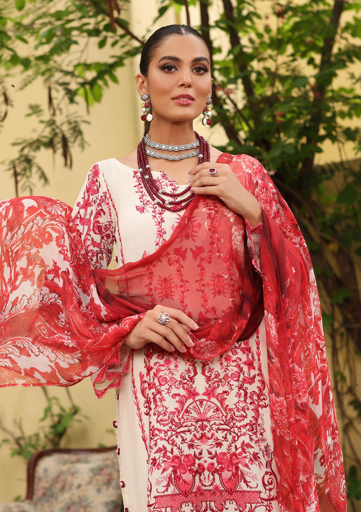 Lawn Collection - Elaf - Luxe - ELJ-05B SNOWRUBY