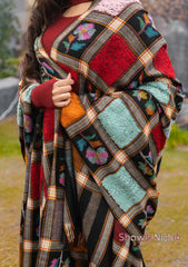 Pure Pashmina Handmade Shawl D - 2214 - Black