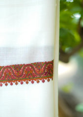 Pashmina Emboridered Shawl D - 04 - Off white