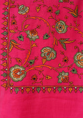 Pashmina Emboridered Shawl D - 67 - D Pink