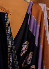 Pashmina Ari Work Shawl D#07 - N Blue 1