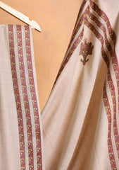 Pashmina Embroidered Border Shawl D#267 - Skin