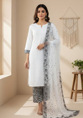 Lawn - Rubaaiyat - R Prints 26 - D#20 - B White