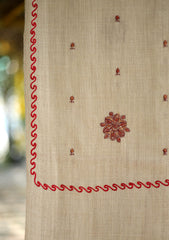 Pashmina Wool Embroidered Shawl D - 03 - Skin