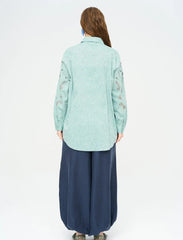 Pret - Moven - Beaded Oversize Shirt - Green