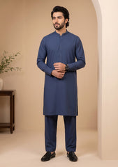 Elite Men Toyobo Wash & Wear Fabric - N Blue