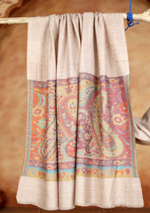 Pashmina Jamawar Shawl D#132 - Skin