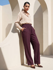 Pret - Moven - Cotton Linen Trouser - Purple