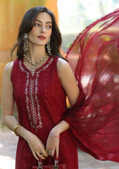 Lawn - Noor By Saadia Asad - Eid Luxury - Handwork Laserkari - NEH25#7A