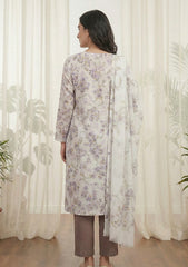 Lawn - Rubaaiyat - Digital Printed 26 - 2 By 2 - D#30 - White