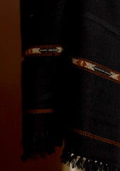 Men Shawls - Wool Shawls - D#210 - Black