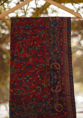 Pure Pashmina Kaani Shawl D - 01H - Maroon