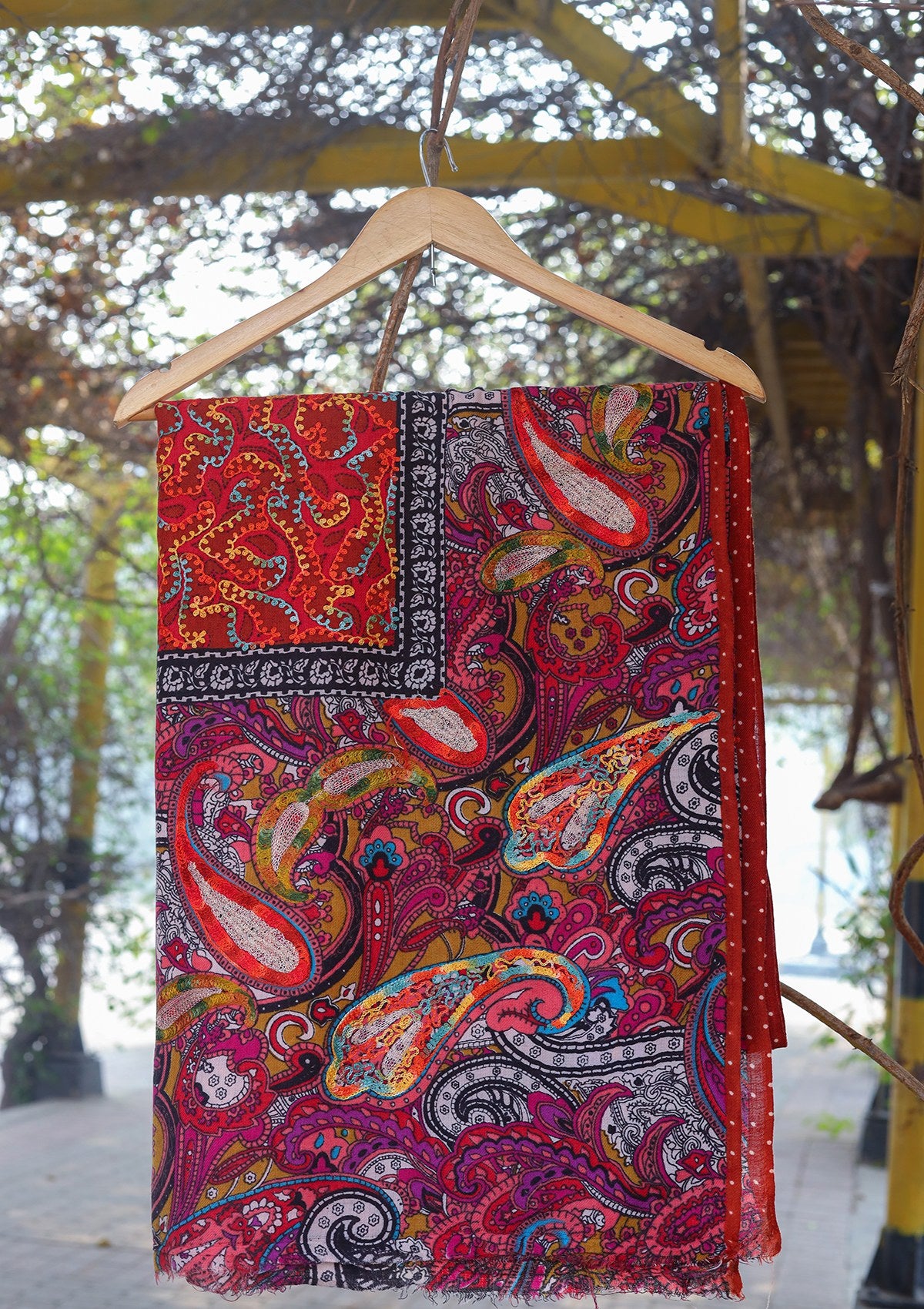 Digital Printed Wool Shawl D - 01D