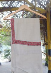 Wool Needle Work Shawl D - 35 - S Fawn