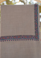 Pashmina Emboridered Shawl D - 124 - Brown