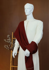 Men Shawls - Wool Shawls - D#29 - Maroon