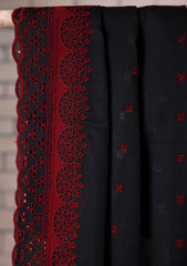 Embroidered Lawn Summer Shawl D#69 - Black
