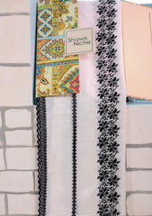 Embroidered Lawn Summer Shawl D#67 - White