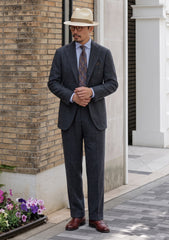 Carlo Barbera Riserva Superfine Exclusive Wool Fabric - B Grey