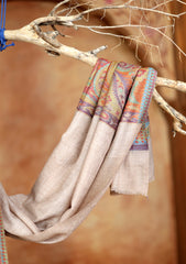 Pashmina Jamawar Shawl D#132 - Skin