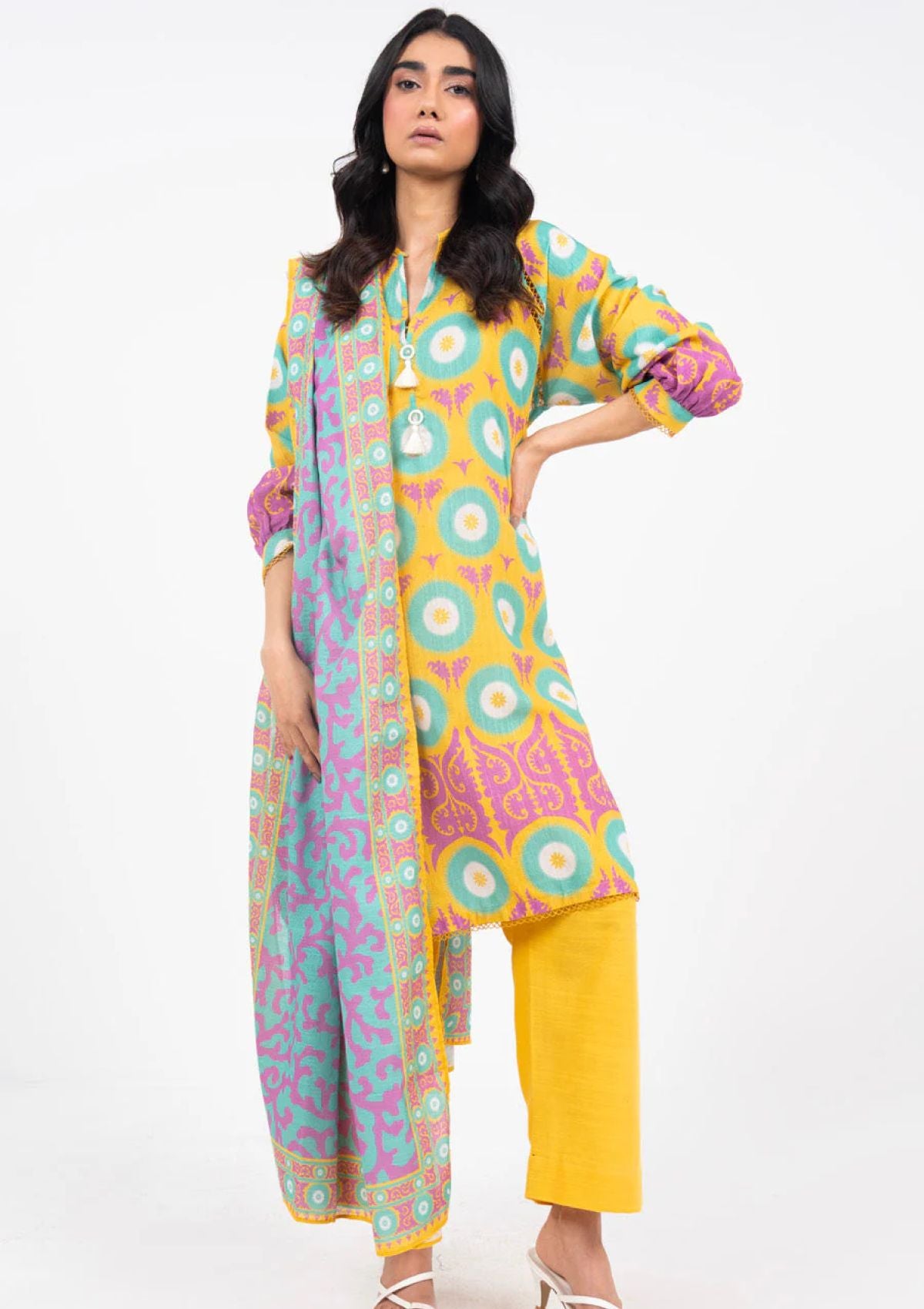 Winter Collection - Al Karam - Unstitched 24 - FW-52-24-YELLOW