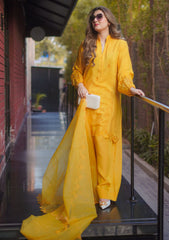 Pret Collection - Fozia Khalid - Silkspire - FKS#03 - MARIGOLD (MUSTARD)