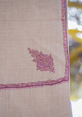 Pashmina Emboridered Shawl D - 61C - L Golden