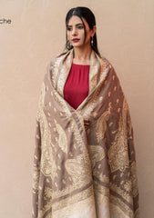 Pure Pashmina Handmade Shawl D - 2204 - Brown