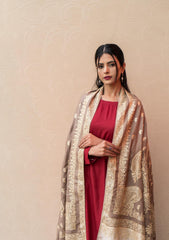 Pure Pashmina Handmade Shawl D - 2204 - Brown