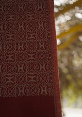 Pure Pashmina Kaani Jamawar Shawl D - 56 - G Maroon