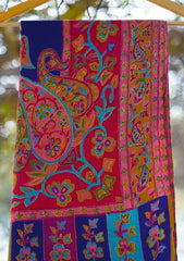 Pure Pashmina Qalamkari Shawl D - 33 - Multi