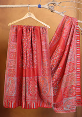 Pashmina Jamawar Shawl D#203 - Red