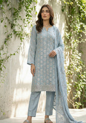 Formals - Riwaj - Fancy Bamber Chiffon - 2 Pcs Suit - CBD#2928 - Ice Blue