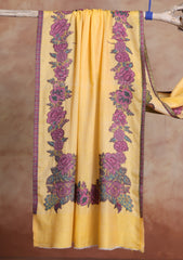 Pashmina Jamawar Scarf D#99 - Yellow