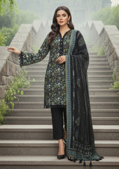 Winter - Riwaj - Printed Marina - 3 Pcs - Wool Shawl 25 - D#48