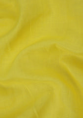 Thai Cotton Selvage Plain Linen Fabric - G Yellow